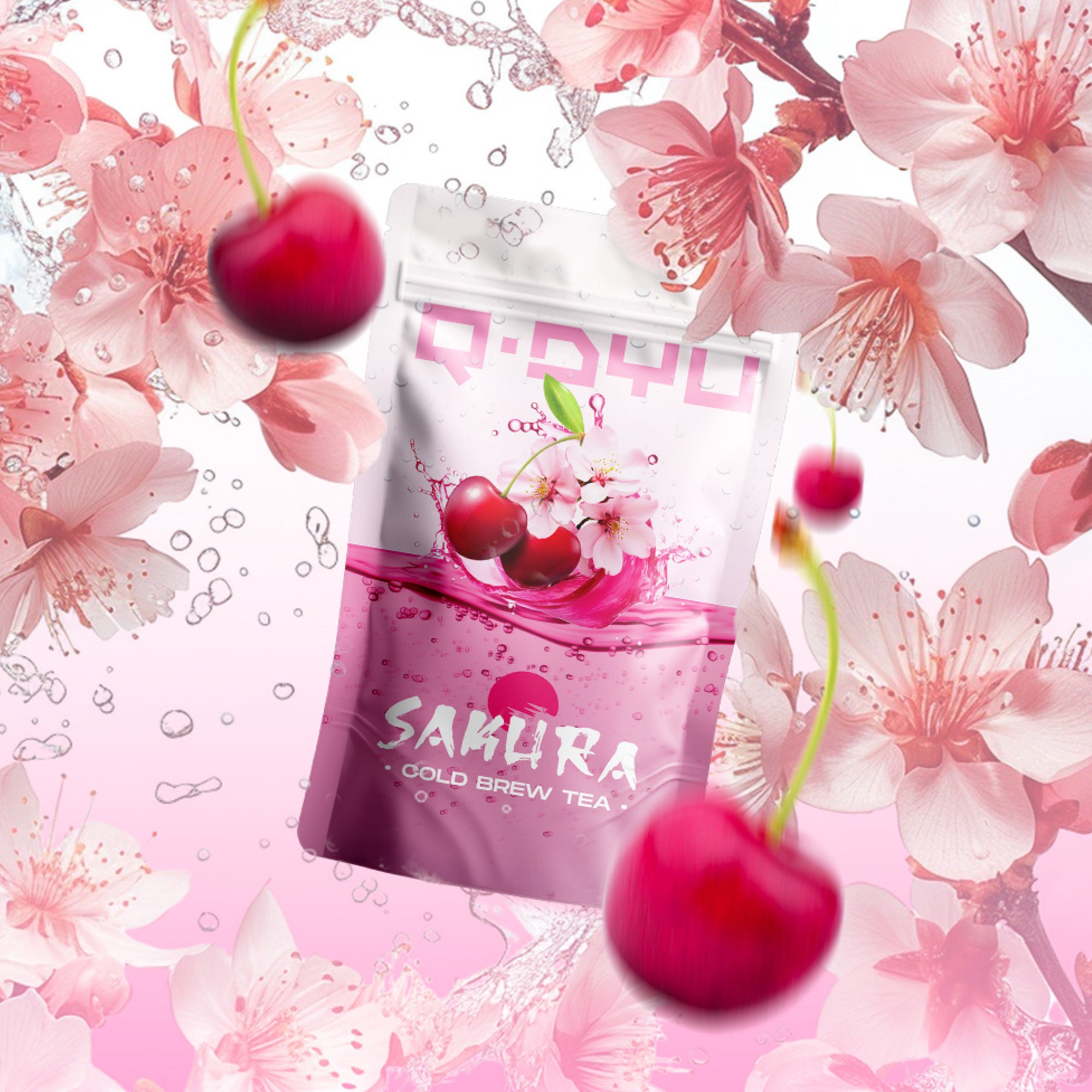 Q-Dyu Cold Brew Tea - Sakura Kirsche